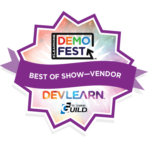 Best of Show Vendor Award, DevLearn, eLearning Guild